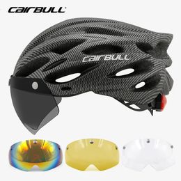 Cascos de escalada Casco de ciclismo Luz de carretera MTB Bicicleta de montaña Bicicleta LED 54 62 cm para hombres Mujeres Visored Casco Accesorios 231030