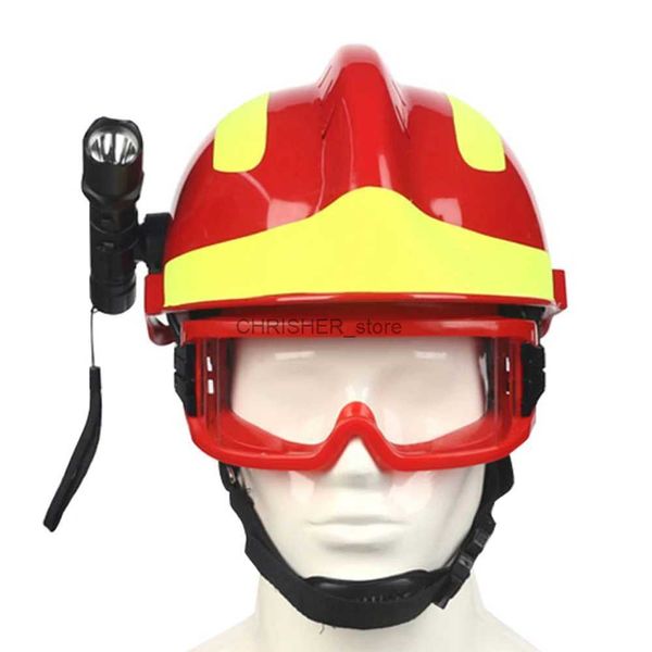 Cascos de escalada Casco de seguridad F2 Casco de emergencia contra incendios ABS Casco protector de bombero