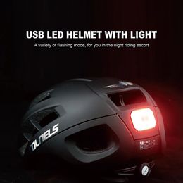 Klimhelmen MTB Wegfiets Kiel Pneumati-helm LED-waarschuwingslampje Professionele fietstocht Heren Dames Outdoor Fietsen Sport Veiligheidshoed 231109