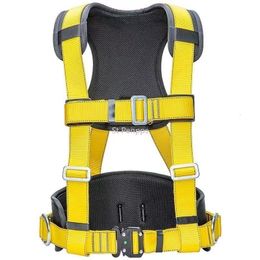 Climbing R Aerial Work Safety Harness Lanyard on Back Fall Protection Belt Electrician Construction Climb A Mountain Outdoor 230815