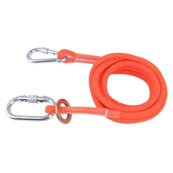 Cordes d'escalade Corde de harnais de corde de sécurité double face 1,6/3 m pour travailler en hauteur Ceinture de sécurité extérieure Ceinture de protection pour électricien Petite boucle 231025