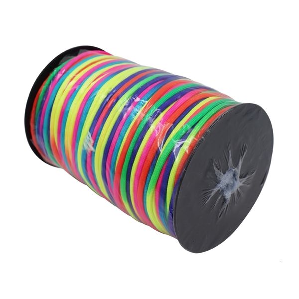 Cuerdas de escalada 100 metros YOUGLE Cordón de arco iris colorido Paracaídas Paracord Tie Dye Estilo Tipo III 7 hebras 550 Ideal para correa de perro 231024