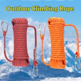 Klimtouwen 10MM 12MM Klimtouw Parachute Touwen Veiligheid Uitbreiding Brand Reddingstrap Nylon Gevlochten Touw Outdoor Sport Accessoires X597A 231101