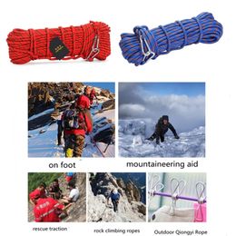 Cordes d'escalade 10mm 3KN corde de sauvetage en plein air escalade sécurité Paracord assurance évasion corde sauvage Trekking Camping corde à linge équipement de survie 231101