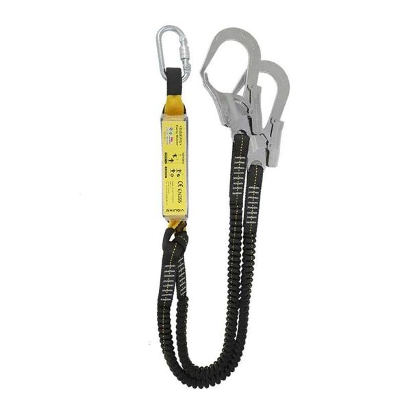 Ropes d'escalade 25KN Sécurité de sécurité protectrice Éclinante tampon élastique avec hameçon carabiner