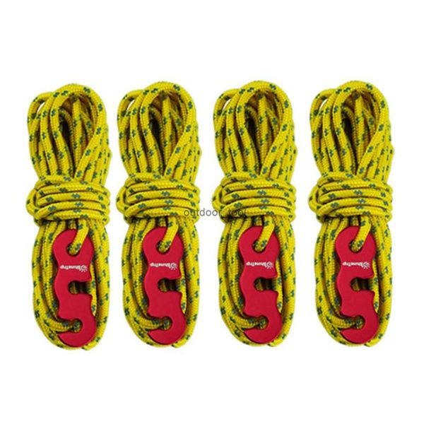 Ropes d'escalade 4pcs / corde rocheuse extérieure définie m diamètre haute résistance survivante Sécurité paracord avec tente