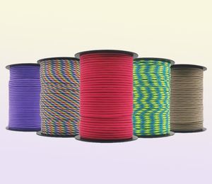 Ropes d'escalade 550 Paracord Corde de parachute suspendu tente guyline mil spécifications Type III 7 Stron 100m Rouleau pour la randonnée et le camping 2211099057673