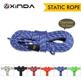 Klimtouwen XINDA 10,5 mm rotsklimtouw Statisch touw diameter Hoge sterkte Lanyard Veiligheid Klim kampeeruitrusting Surviva 231025