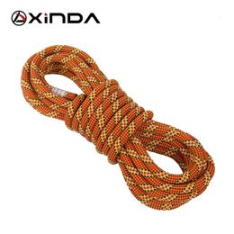 Cordes d'escalade XINDA 9.8mm 10.5mm diamètre escalade corde dynamique en plein air randonnée puissance corde haute résistance cordon lanière sécurité corde survie 231025
