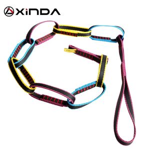 Klimtouwen XINDA Outdoor klimuitrusting Downhill Forming Ring Sling Rope Nylon Daisy Chain Persoonlijk ankersysteem 231101