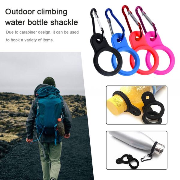 Soporte de botella de agua trepadora Carabiner corriendo Sport al aire libre Kettle Hook Hook Bottle Bottle Clip Hoble Suptor Accessory