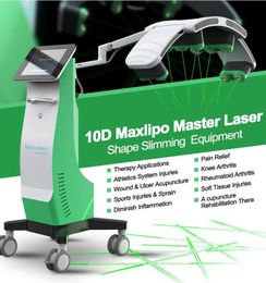 Kliniek Gebruik 10D Max Lipo Laser 532Nm Gewichtsverlies Vet Vet Vermindering Therapie Toepassing Pijn Verlichting Wond zweren Acupunctuur Vermindert Rheumatoid artritis Beauty Machine