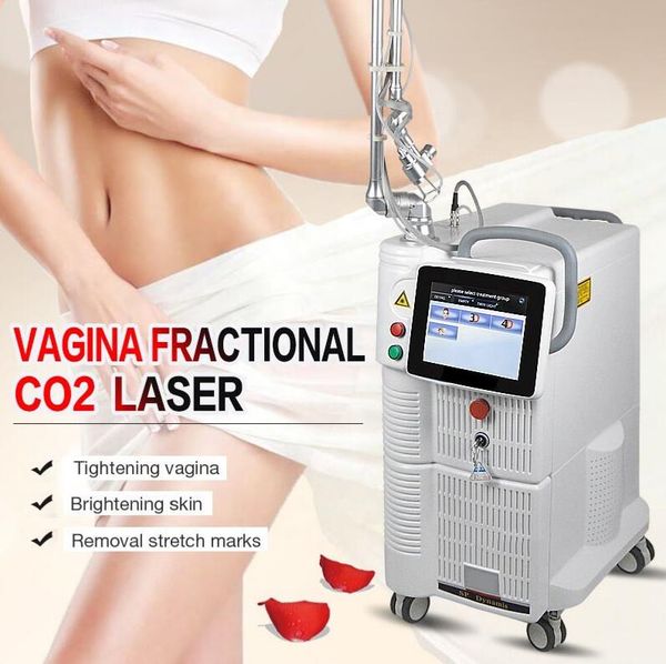 Utilisation en clinique 60 watts 4D Fo-to System Laser CO2 fractionné Allemagne bras VaginaTightening Enlèvement des cicatrices Vergetures rides éliminent la machine de beauté de rajeunissement de la peau