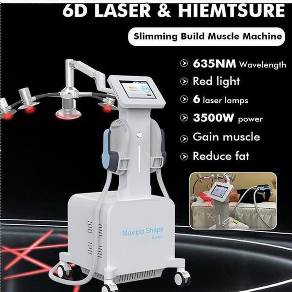 Diode d'utilisation clinique Lipo Laser Amincissant la machine Hiemt Fat Removal forme la peau resserrer Body Sculpting Building Muscle EMslim Fat Burning Slim Beauty Equipment