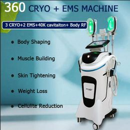 Utilisation en clinique EMSLIM CRYO 2 en 1 machine minceur HI-EMT Muscle Sculpting Muscle Trainer 40K RF cryolipolyse gel des graisses façonnage du corps perte de poids équipement de salon de beauté