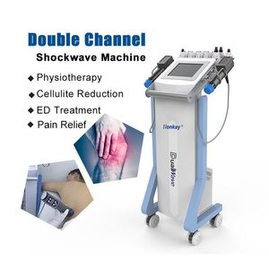 Double canal Autres articles de soins de santé Machine de thérapie par ondes de choc Muscles à ondes de choc Soulagement de la douleur Traitement ED Physiothérapie Masseur extracorporel