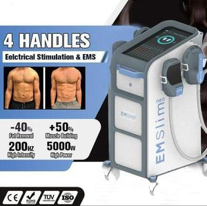 Utilisation en clinique HI-EMT NEO Sculpt équipement minceur Façonnage réduction de la graisse Développement musculaire Stimulation électromagnétique de haute intensité Emslim muscle plus fort avec RF 4 poignées