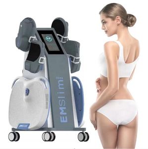 Uso clínico HI-EMT adelgazante EMS fuerza muscular levantamiento de glúteos Estimulador muscular electromagnético Pérdida de peso 4 asas Forma del cuerpo con Rf y equipo de cojín