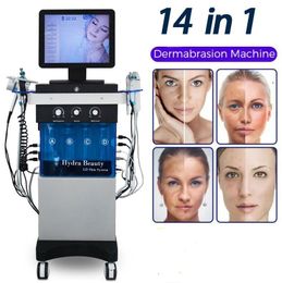 Kliniek Gebruik Hydra Facial Machine Dermabrasion Peelig Skin Cleansing Face Treatment Ultrasound RF Microdermabrasion Oxygen Gun