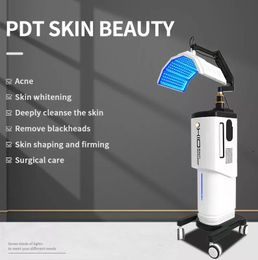Utilisation clinique PDT LED Traitement du visage Rajeunissement de la peau 7 couleurs masque de thérapie par la lumière Machine de beauté élimination des rides de l'acné resserrer l'équipement de beauté blanc