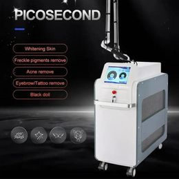 Utilisation en clinique Pico Tattoo Laser Peau Tendre Pigment Enlever Picoseconde Spot Coloré Tatouage Enlèvement de taches de rousseur 532nm 755 1064nm poupée de carbone Machine de beauté