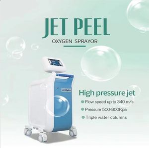 Utilisation clinique pulvérisateur eau oxygène Jet Aqua Peel Dermabrasion machine rajeunissement de la peau élimination des taches de rousseur machine de beauté de nettoyage en profondeur à haute pression