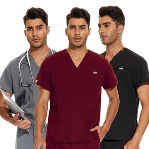 Uniforme clinique New Fi Mens Scrubs Robe chirurgicale unisexe Prix de gros Beauté Sal SPA Uniformes Dentiste Gommage vétérinaire v1rP #