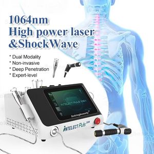 Klinisch gebruik Portable1064nm 12 W High Power Cold Laser en 10Bar extracorporale radiale schokgolf Fysiotherapie Instrument voor ED -behandeling Body Relax Relief Pain