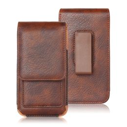 Clip Belt PU Leather Phone Wallet Cases Holster For iPhone 14 Pro Max XS SE 6S 8 Plus Samsung Waist Bag Card Pocket Cover Case