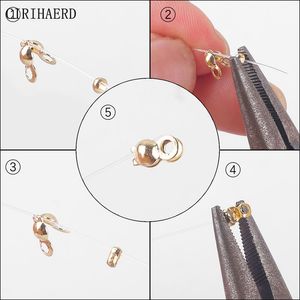 Clip Clasp Diy Accessories Supplies voor sieraden afwerking Dubbele oorwikkel Draad gesp fittingen connectoren voor sieraden maken
