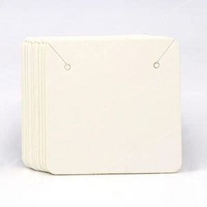 50 stks 5*5 cm Kleurrijke Vierkante Blank Kraft Zwart Wit Papier Sieraden Ketting Oorbel Kaart Label Tags Handgemaakte DIY Accessoires Sieraden Accessoires Sieraden Verpakking