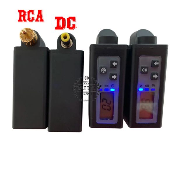 Clip Fks La más nueva fuente de alimentación inalámbrica para tatuajes 2000 mah Mini banco de energía V2 pantalla Lcd batería para tatuaje conector Rcadc equipo de tatuaje