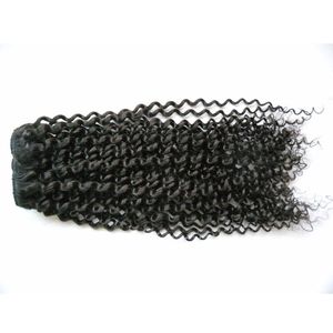 Clip in Hair Extensions 100g Kinky Krullend Weave Remy Haar Clip in Human Hair Extensions Natural Color Full Head 9pcs / Set 100g