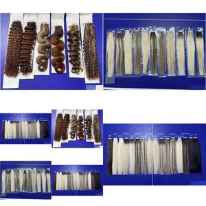 Extensions de cheveux humains à clipser, bande de couleur ombrée en kératine Vigrin, 12-26 pouces, 50 g/ensemble, livraison directe, produits Dhr3G