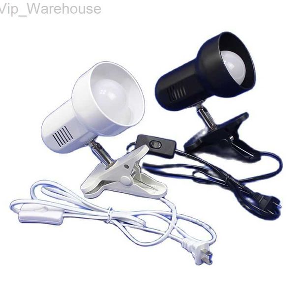 Lampe de bureau à clipser avec interrupteur E27 support de lumière lampe de table en métal lampe de lecture à pince en plastique pour bureau travail chambre HKD230824
