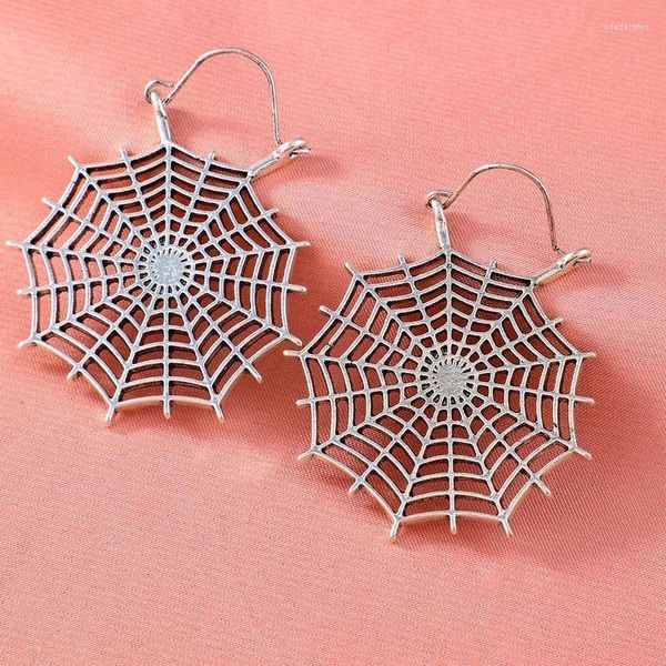 Clip-on Screw Back Creative Fashion Spider Web Halloween Boucles d'oreilles Bijoux Oreille Suspendus WomenClip-on Odet22