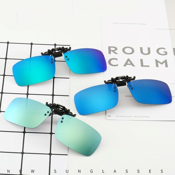 Clip des lunettes de soleil Polarisés et UV400 Folder Eyeglass Cadre Mirror Lens Vision Vision Flip Up Lunes 3 Taille en gros 236Q