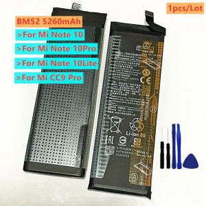 Clipbain Nouveau BM52 5260MAH Batterie 71 grammes Poids pour Xiaomi Mi Note 10 Lite 10pro / CC9pro CC9 Pro