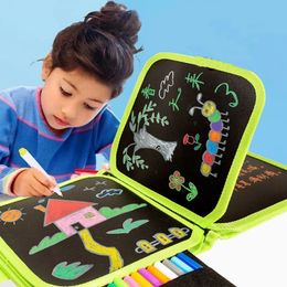 Klemborden Babyspeelgoedset Uitwisbaar schilderij Tekenspeelgoed Zwart bord met magische pen Krijtschilderij Kleurboek Grappig speelgoed Kind Schilderbord 231007