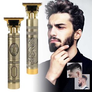 Clipper Barbero Recortador profesional para hombres Barba de pelo Recargable Maquinilla de afeitar eléctrica Máquina de corte Corte de pelo Inalámbrico 220106