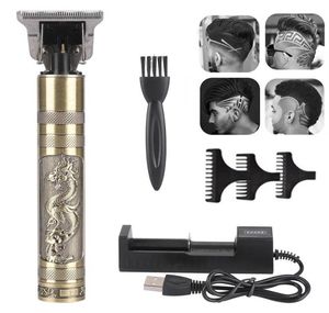 Clipper Golden Dragon Haircut Hairhed Hair-Hair Machine Machine Men Barber USB Céramic Barbe Cutter Styling Tool6559250