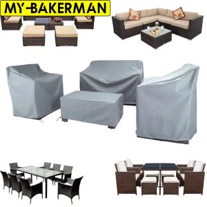 Clippers 2 kleuren patio waterdichte hoes buiten tuin meubels covers regen sneeuwstoelhoezen voor bank tafel stoel stofdeksel deksel