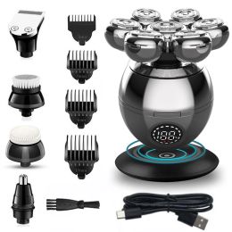 Clippers 7blade Toherng Kit Electric Shaver for Men Head Rechargeable Electric Razor Body Barbe Hair Trimmer Raser Bald