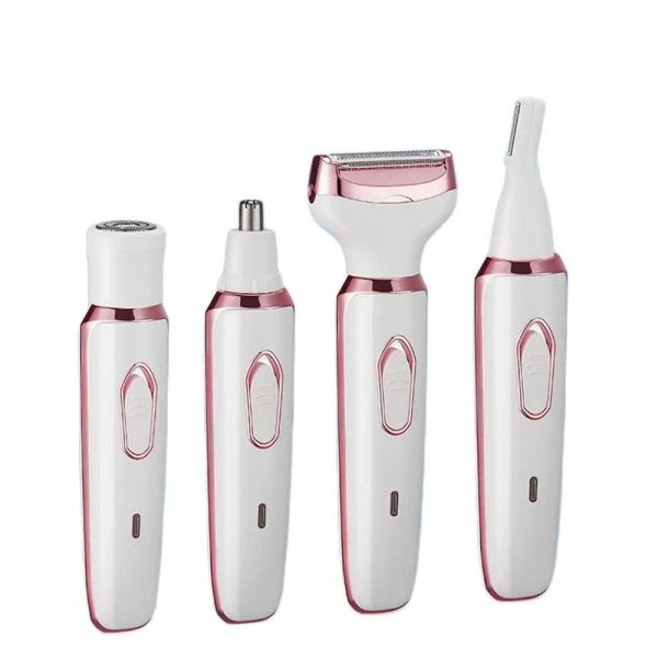 Clippers Epilator Electric Shaver 4in1 Cabello corporal para mujeres Cabellador de cabello para el cabello de la barra de la barra