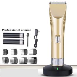 Clippers Electric Hair Clipper Professional Reccharteable Hair Trimmer Ceramic Blades Salon Barber Hairdressing Tools Mens Haircut Machine