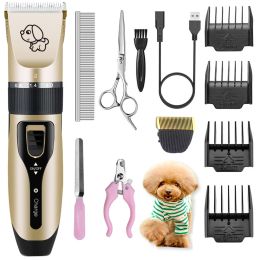 Clippers Elektrische honden Haar Trimmer USB opladen Pet Hair Clipper Oplaadbare lownoise Cat Hair Remover verzorging Hair Cutter Machine