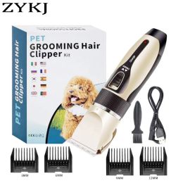 Clippers Electrical Dog Hair Trimm Usb Charges Pet Hair Pet Clipper Lownoise Cat Remover Pet Pet Toiring Hair Shaver Cutter Machine