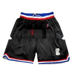 Clippers Jersey American George Leonard Black Pocket Ball Basketball Pants Men S Sports Shorts Ports Horts