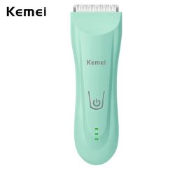 Clippers Kemei 811 Baby Hair Clipper rustig haar Trimmer voor kinderen en kinderen waterdicht oplaadbare draadloze kapselkit keramische mes