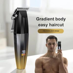 Clippers Nouveau resuxi jmg10 Nouveau diamant sculpture électrique Clipper LCD Huile Clipper Home rasage Hair Clipper Self-Help Trimmer